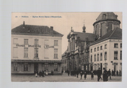 CPA - Belgique - N°20 - Malines - Eglise Notre-Dame D'Hanswick - Animée - Grande Brasserie L'Ecluse - Non Circulée - Malines