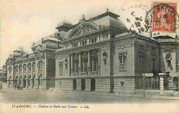 01 - Bourg En Bresse - Théatre Et Halle Aux Grains - Animée - CPA - Voir Scans Recto-Verso - Sonstige & Ohne Zuordnung