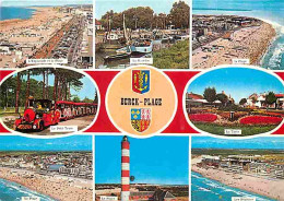 62 - Berck Sur Mer - Multivues - Petit Train Touristique - Plage - Blasons - Flamme Postale - CPM - Voir Scans Recto-Ver - Berck