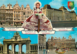 Belgique - Bruxelles - Brussels - Multivues - Poupées - Blasons - Carte Neuve - CPM - Voir Scans Recto-Verso - Panoramische Zichten, Meerdere Zichten