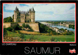 49 - Saumur - Le Château Dominant La Ville Et La Loire - Flamme Postale De Chinon - CPM - Voir Scans Recto-Verso - Saumur