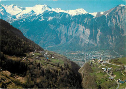 38 - Bourg D'Oisans - Au Premier Plan, La Garde - Vue Générale De Bourg D'Oisans - Au Fond, Le Grand Rochail (3050 M.) E - Bourg-d'Oisans