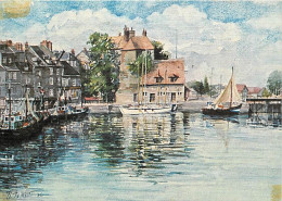 14 - Honfleur - Le Vieux Bassin. La Lieutenance 1976 - Aquarelle De Jean Louis Thibaut - Art Peinture - CPM - Voir Scans - Honfleur