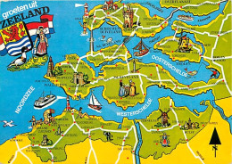 Pays-Bas - Nederland - Zeeland - Carte Géographique - CPM - Voir Scans Recto-Verso - Autres & Non Classés