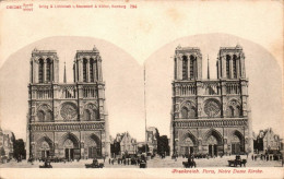 N°3444 W -carte Stéréoscopique Paris -Notre Dame- - Stereoscope Cards