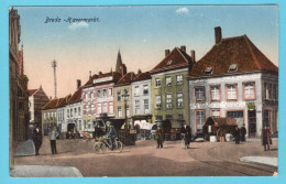 NEDERLAND Prentbriefkaart Breda Havermarkt 1923 Stavenisse Naar St Annaland - Breda