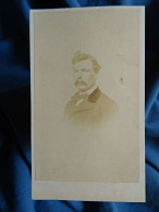 Photo CDV Scherrer  Nancy  Portrait Homme Moustachu  Sec. Emp.  CA 1860-65 - L680B - Anciennes (Av. 1900)