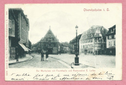 67 - OBEREHNHEIM - OBERNAI - Marktplatz Mit Ftuchthalle Und Restauration E. LOTTER - Obernai