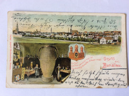 GRUSS AUS BUNZLAU - BOLESLAWIEC (Pologne)  - 1912 (taches) - Polonia