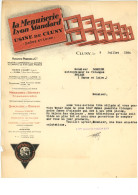 Facture La Menuiserie Lyon Standard Usine De CLUNY 71 ( Auguste PARDON & Cie ) Année 1934 - 1900 – 1949