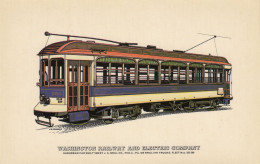 I61. Postcard. Washington Railway And Electric Company - Tranvía