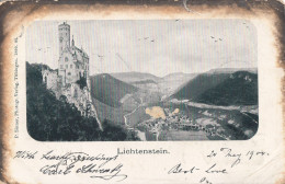 I45. Vintage Postcard. Lichtenstein, Germany. Posted 1900. - Lichtenstein