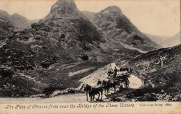 I74. Vintage Postcard.  The Pass Of Glencoe. Near Bridge Of The Three Waters - Argyllshire