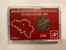BELGIE - BELGIQUE In Coinholder - Uitgifte Bpost - 2 € 2006 FDC - Atomium - België