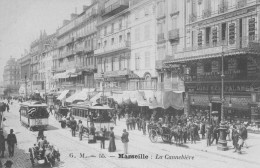 MARSEILLE - La Cannebière - Tramways - Très Animé - Canebière, Centro Città