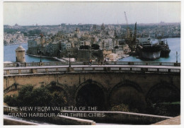 AK 212909 MALTA - The View From Valetta Of The Grand Harbour And Three Cities - Malta
