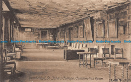 R129522 Cambridge. St. John College. Combination Room. Frith - World