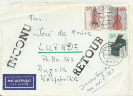 DDR  CV 1970 LUFTPOST RETURN - Storia Postale