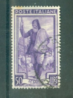 ITALIE - N°709 Oblitéré - Série Courante. Types De 1950 (héliogravés). - 1946-60: Oblitérés