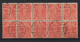 MiNr. D 30 Gestempelter 10er Block  (0424) - Used Stamps