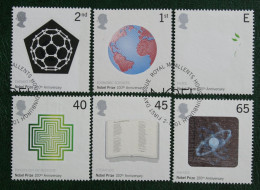 NOBEL PRIZE (Mi 1954-1959) 2001 Used Gebruikt Oblitere ENGLAND GRANDE-BRETAGNE GB GREAT BRITAIN - Used Stamps