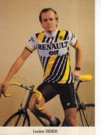 Cycliste Lucien DIDIER Renault Elf - Cyclisme