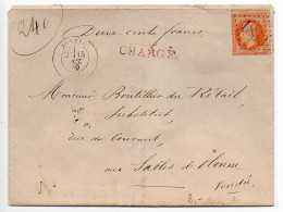 Napoléon N° 31 Sur Lettre Chargée De 1869 - 1849-1876: Classic Period