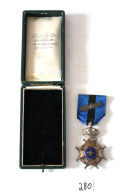 C280 Militaria - Belgique - Médaille - Chevalier De L'ordre De Léopold 2 - Belgien