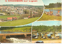 LE CHAMBON-SUR-LIGNON (43) Carte Multivues  CPSM  GF - Le Chambon-sur-Lignon