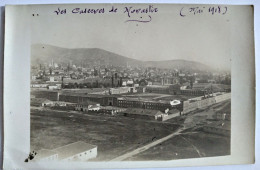 Carte Photo Bitola ( Monastir) - Macédoine Du Nord - Les Casernes De Monastir ( Mai 1918 ) - Guerres Balkaniques TBE - Macédoine Du Nord