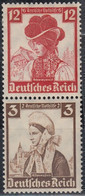 DR S 235, Postfrisch *, Nothilfe: Volkstrachten, 1935 - Se-Tenant