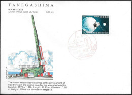 Japan Space Cover 1972. Rocket LSC-6 Launch. Tanegashima - Asie