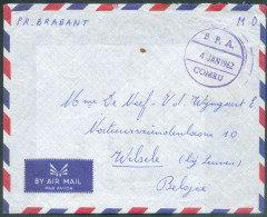 Lettre Au Départ Du B.P.A. COMRU 4 Janvier 1962 (au Départ Du Détachement FA USUMBURA Au Ruanda-Urundi) Vers Wilsele  - - Storia Postale