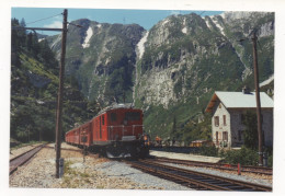 TRAIN POUR DISENTIS À GLETSCH   27.7.1974   PHOTO  J.-L. ROCHAIX - Eisenbahnen
