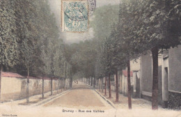 BRUNOY  -   ESSONNES  -  (91)  -  CPA  COULEURS  -  LA  RUE  DES  VALLEES.... - Brunoy