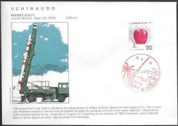 Japan Space Cover 1975. Rocket K-10-11 Launch. Uchinoura - Azië