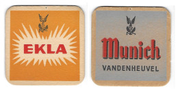 107a Brij. Van Den Heuvel Brussel Ekla Rv Munich (gaatje) - Beer Mats