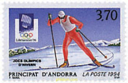 70489 MNH ANDORRA. Admón Francesa 1994 17 JUEGOS OLIMPICOS INVIERNO LILLEHAMMER 1994 - Andere & Zonder Classificatie