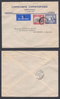 British Cyprus 1951 Used Airmail Cover To England, Kolossi Castle, Church, King George VI Stamps - Chypre (...-1960)