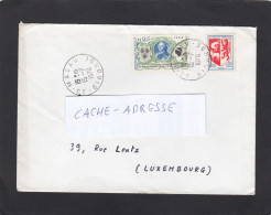 LETTRE DE MACAU, AVEC TIMBRES "RATTACHEMENT CORSE-FRANCE/ARMOIRIES D'AUCH", POUR LUXEMBOURG,1970. - Briefe U. Dokumente