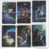 GREECE(chip) - Zodiac, Set Of 12 Cards, Exhibition In Athens, Tirage 1000, 12/02-05/03-12/03, Mint - Grecia