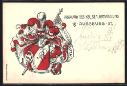 AK Augsburg, Absolvia Des Kgl. Realgymnasiums 1907  - Autres & Non Classés