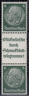 DR S 186, Ungebraucht *, Hindenburg, 1939 - Se-Tenant