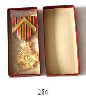 C280 Militaria - Belgique - Médaille -  Service Exceptionnel - Acte De Courage - Belgien