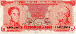 Banconota Venezuela 5 Bolivares - Venezuela