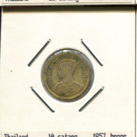 10 SATANGS 1957 THAILAND Coin #AR986.U.A - Thailand