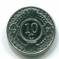 10 CENTS 1991 ANTILLAS NEERLANDESAS Nickel Colonial Moneda #S11330.E.A - Netherlands Antilles