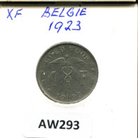 1 FRANC 1923 DUTCH Text BELGIQUE BELGIUM Pièce #AW293.F.A - 1 Franco