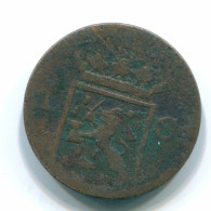 1 CENT 1840 NETHERLANDS EAST INDIES INDONESIA Copper Colonial Coin #S11699.U.A - Niederländisch-Indien