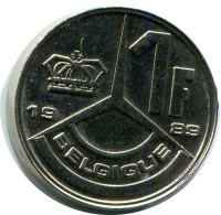 1 FRANC 1989 FRENCH Text BELGIQUE BELGIUM Pièce #AZ360.F.A - 1 Franc